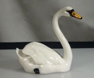 Vintage Hutschenreuther Germany Porcelain Swan Figurine - 57341