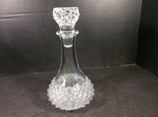 Stunning Elegant Vintage Heavy Crystal Cut Glass Decanter