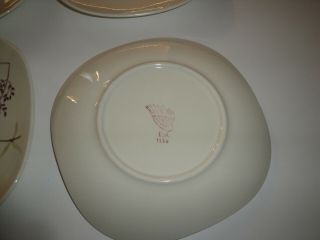 Red Wing Dinnerware Spring Song 4 Salad Plates Rare 4