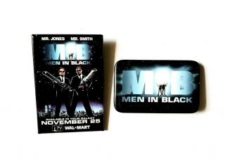 Rare Vintage 1997 Men In Black Movie Promo Electronic Button Set Will Smith Pin
