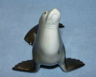 Vintage Lomonosov USSR Porcelain Seal Figurine 4