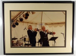 Framed Picture Of Pete And Conte Candoli,  La Quinta Arts Festival,  1993