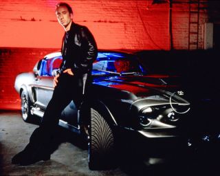 Nicolas Cage Gone In Sixty Seconds Pose By Car Photo