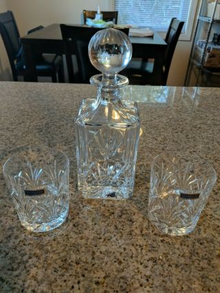 Waterford Crystal Marquis Decanter Set Decanter Plus Two Glasses Poland