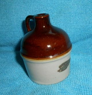 Vintage Red Wing Stoneware Mini Jug With Handle And Has Label