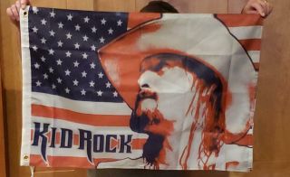 Kid Rock Born Video Flag Banner Man Cave 2x3 Rv Boat Double Sided Camper