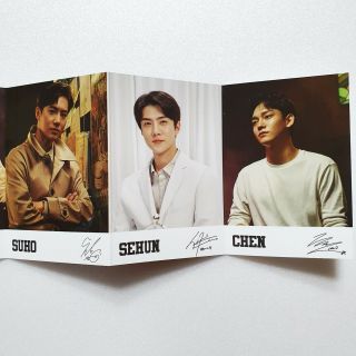 EXO x Nature Republic Green Derma Cream Promotional Official Accordion Photocard 3