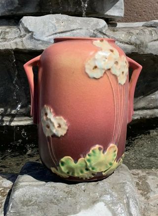 Roseville Pottery Primrose Pink Vase 761 - 6 (1936)