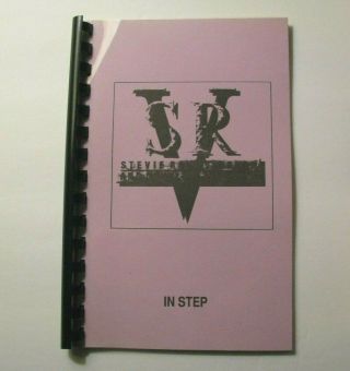 Rare Stevie Ray Vaughan In Step 1989 Concert Tour Itinerary Book