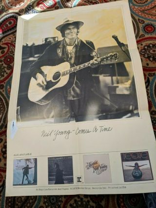 Neil Young " Comes A Time " Rare 24 " X 36 " Store Poster