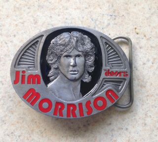 Vintage Jim Morrison 1996 Limited Edition The Doors Winterland Belt Buckle 3 "