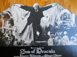 Nilsson RINGO Starr 1974 RApple LP film Son Of Dracula PROMO Poster Beatles 4