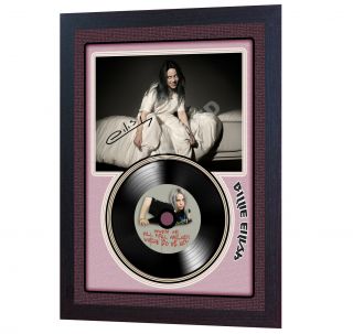 Billie Eilish When We Music Signed Framed Photo Lp Vinyl Perfect Gift