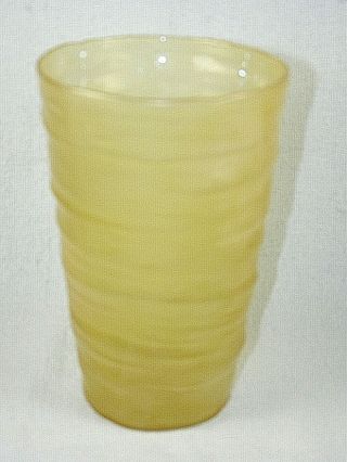 C1930s Consolidated Catalonian Glass Vase - Color Is Honey
