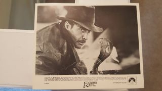 Indiana Jones & Raiders Of The Lost Ark 1981 8x10 Lobby Card Harrison Ford