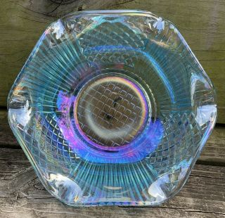 Vintage Lenox Imperial Glass Horizon Blue Carnival Starfire Bowl Limited Edition 3