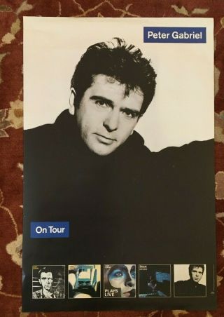 Peter Gabriel So Rare Promotional Poster From 1986 Genesis