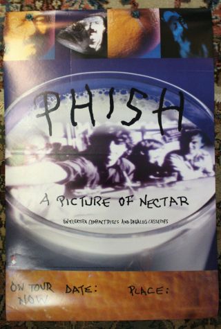 Phish 1992 Picture Of Nektar Promo Poster Concert Tour Blank