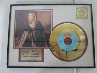 Tanya Tucker 24k Gold Plated Record