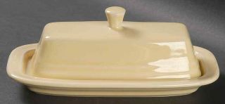 Homer Laughlin Fiesta Ivory (contemporary) 1/4 Lb Covered Butter Dish 6931795