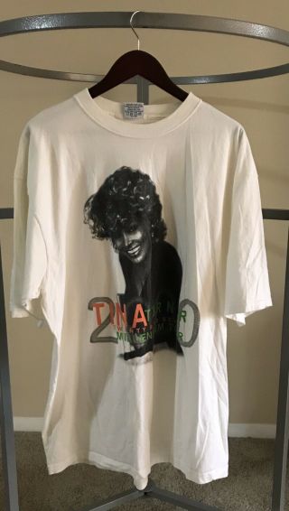 Vintage Tina Turner Concert T - Shirt 2000 Tour Twenty Four Seven Size Xl