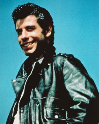 John Travolta Hunky Color Photo Grease Leather Jacket