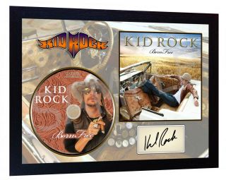 American Rock Kid Rock Born R&b Signed Framed Autographed Photo Cd Disc