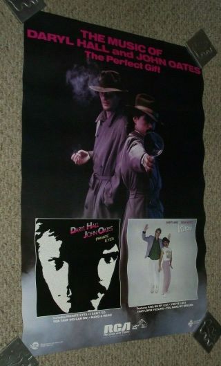 Daryl Hall John Oates Org 1981 Private Eyes Voices Rca Promo Poster Display