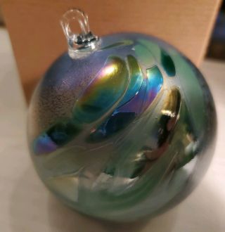 BOROWSKI GLASS STUDIO ORNAMENT HAND CRAFTED IN POLAND.  GERMANY.  LOVELY GIFT BOX 3