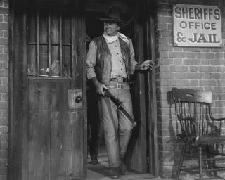 Rio Lobo John Wayne With Shotgun Sheriff 