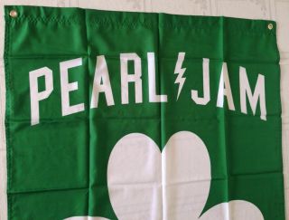 Pearl Jam Flag Fenway Park Flag Eddie Vedder 2016 Pearl Jam Flag Boston Celtics