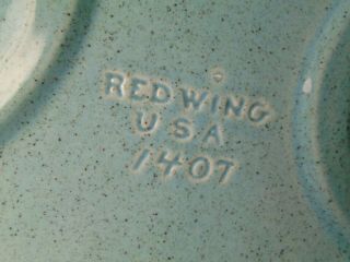 Red Wing Pottery Serving Bowl Speckled marked Vintage 7