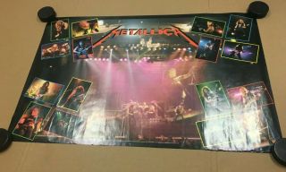 Metallica - And Justice For All - 1989 Poster - Rare - Live In Concert