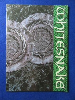 Whitesnake 1987 - 1988 Tour Book Hard To Find