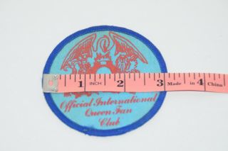 Vintage Queen Official International Fan Club Patch & Letter Roger Taylor 2