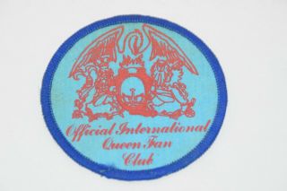 Vintage Queen Official International Fan Club Patch & Letter Roger Taylor 3