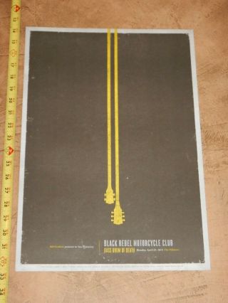2013 Black Rebel Motorcycle Club Fillmore Concert Poster F1213,  Brad Kayal Art
