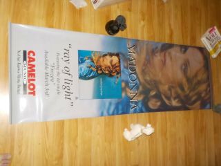 Madonna Ray Of Light Maverick Camelot Music 24 " X 71 1/4 " 2 Sided Ad Banner