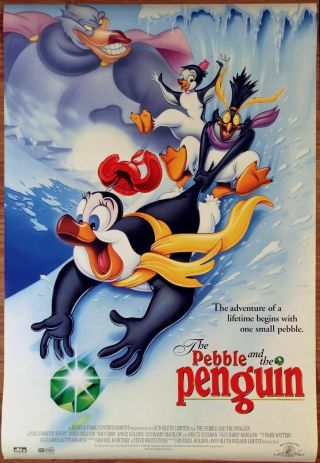 The Pebble And The Penguin Movie Poster Ds 27 X 40 Don Bluth Animation