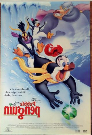 The Pebble and the Penguin Movie Poster DS 27 x 40 Don Bluth Animation 2