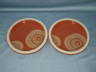 Denby Pottery England Fire Chili Accent Salad Plate Set Of 2