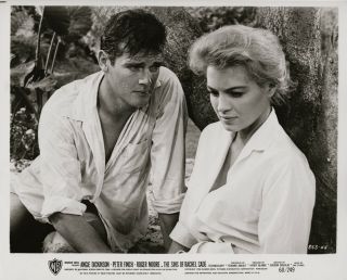 Angie Dickinson,  Roger Moore Orig 1961 Scene Still.  The Sins Of Rachel Cade