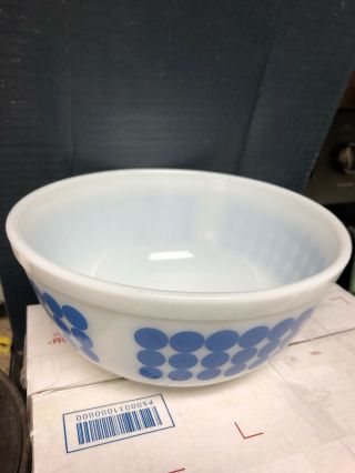 Vintage Pyrex Dots Blue Polka Dot 403 Mixing Bowl.