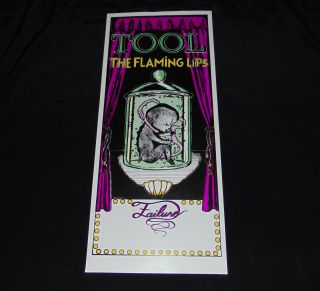 1994 Tool Flaming Lips Failure West Coast Concert Tour Poster Psyclops Seattle