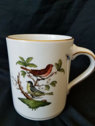 Herend Rothschild Bird Coffee Mug Motif 3 3/10