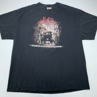 Korn 2003 Take A Look In The Mirror Band T Shirt Size 2xl Xxl Black