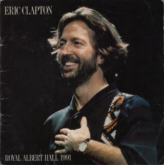 Eric Clapton 1991 Journeyman Tour Royal Albert Hall Program Book / Gd 2 Nmt