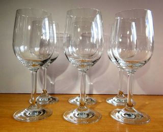 Set Of 6 Schott Zwiesel Crystal Wine Glasses 7 5/8 " Classic Elegant Form