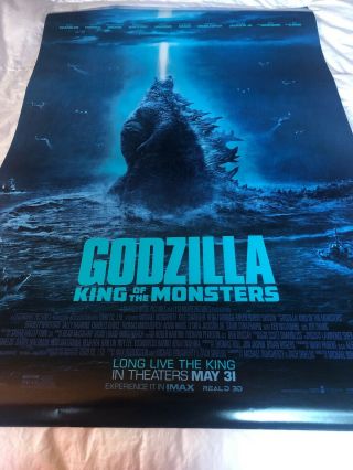 Godzilla King Of Monsters Ds 27x40 May Contain Defects See Photos.