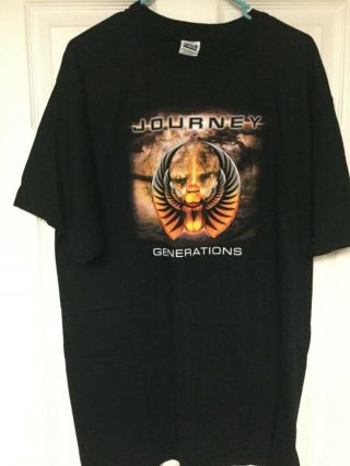Journey Generation Concert T - Shirt Tour 2005 Black Size Mens Xlarge